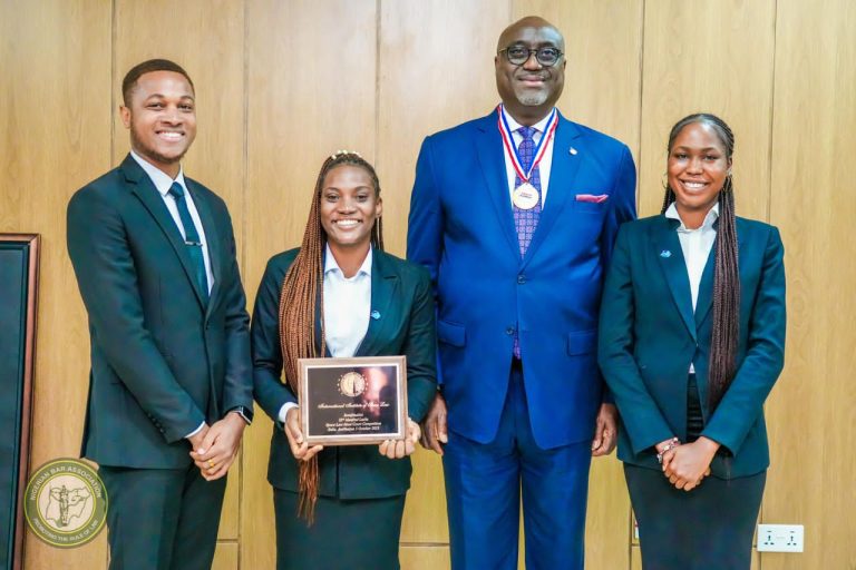 Y. C. MAIKYAU, OON, SAN, Nigerian Bar Association President Fulfils Campaign Promise; Meets With Team UNICAL: African Champions of the Manfred Lachs Space Law Moot Competition