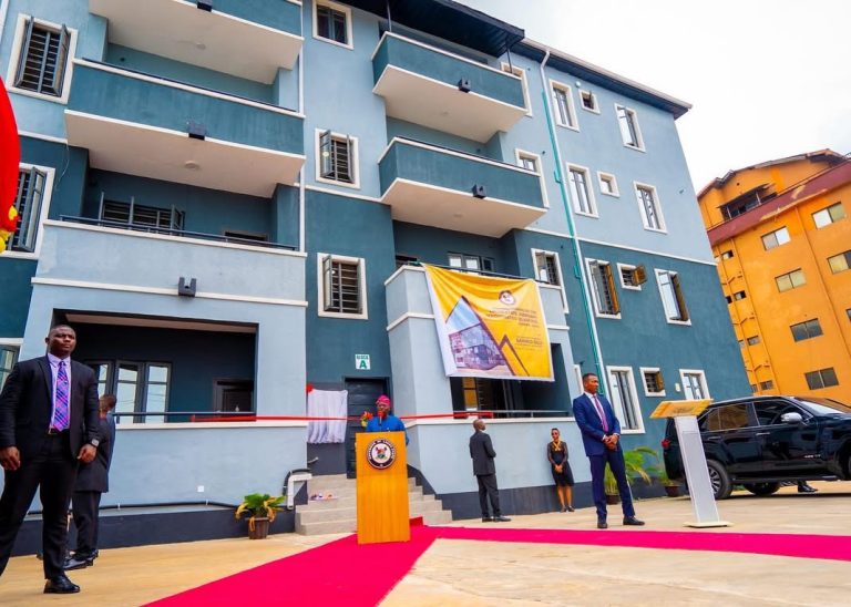 Lagos State Governor Awards Newly Built Homes to Magistrates in Lagos State.